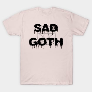 Sad Goth Aesthetic Pentacle Emo Grunge T-Shirt